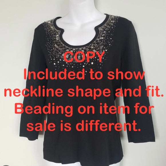 Y2K Cable and Gauge Beaded Scoop Neckline Top - Picture 12 of 12